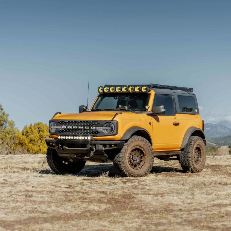 KC HiLiTES 21-24 Ford Bronco Front Bumper Light Bar Mount (For 30in FLEX ERA LED Light Bar) Light Mounts KC HiLiTES