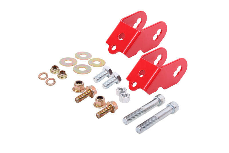 BMR Suspension 15-18 Ford Mustang S550 Rear Camber Adjustment Lockout Kit - Red Camber Kits BMR Suspension