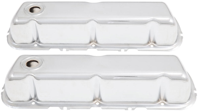 Spectre SB Ford Short Valve Cover Set - Chrome Valve Covers Spectre