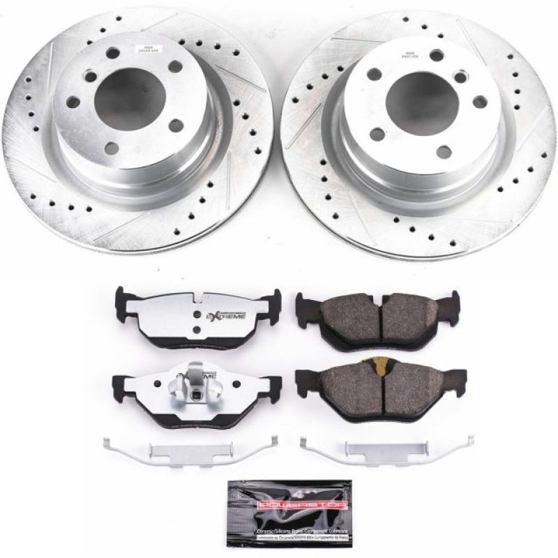 Power Stop 08-10 BMW 128i Rear Z26 Street Warrior Brake Kit Brake Kits - Performance D&S PowerStop