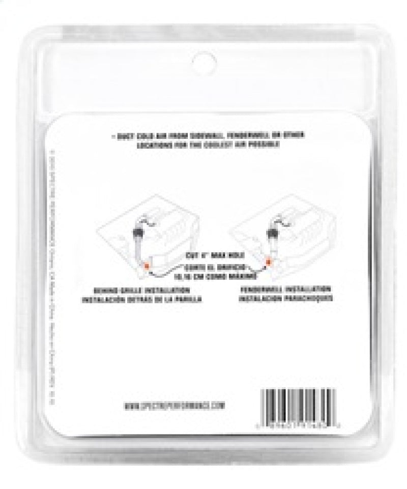 Spectre Intake Tube/Duct Mounting Plate (ABS) 4in. OD Air Intake Components Spectre