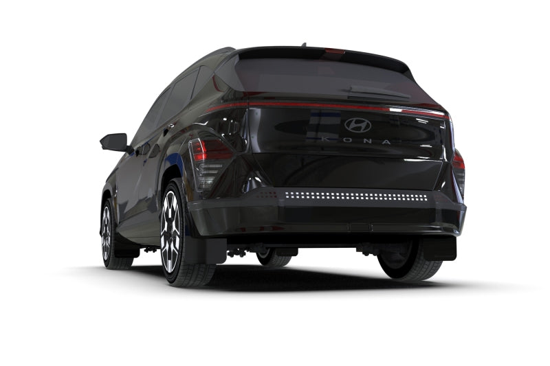 Rally Armor 24-25 Hyundai Kona/Kona EV Black UR Mud Flap w/Metallic Black Logo Mud Flaps Rally Armor