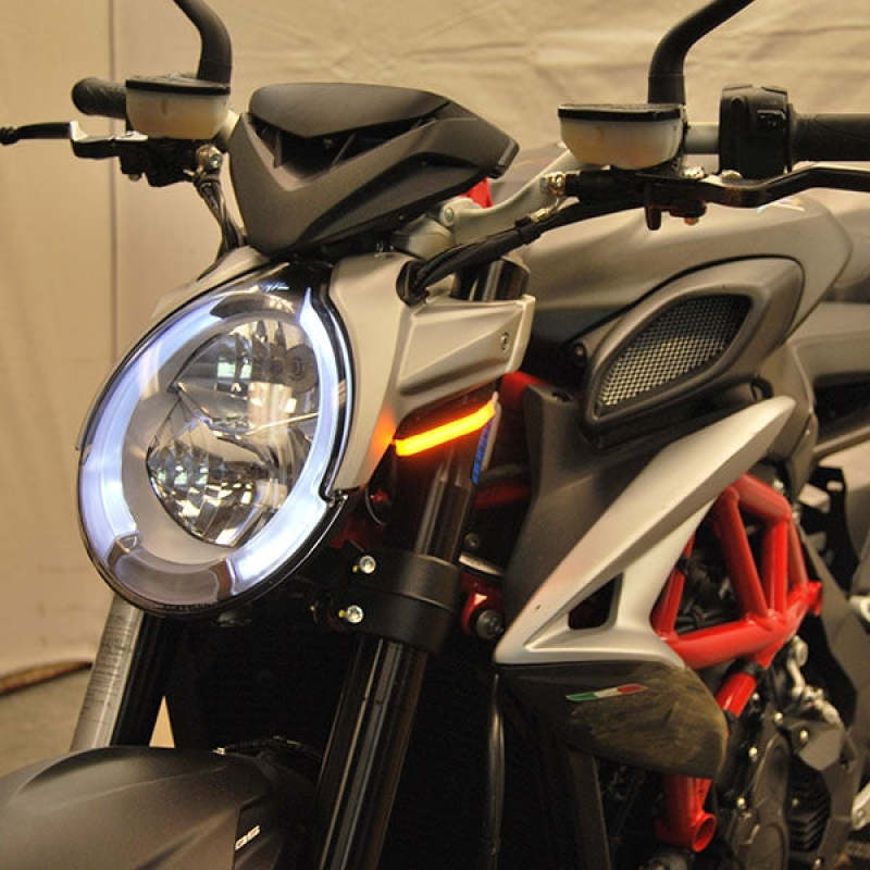 New Rage Cycles 17+ MV Agusta Brutale Front Turn Signals Lights Corner New Rage Cycles
