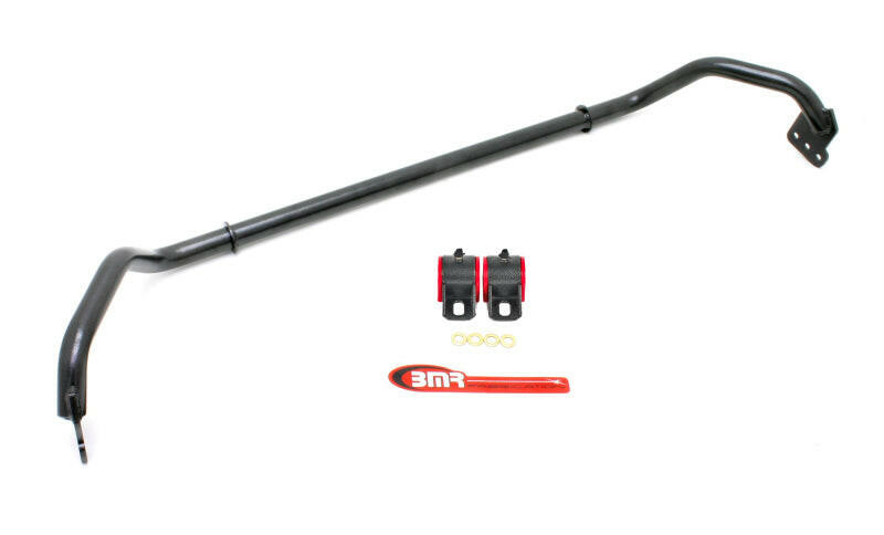 BMR 10-12 5th Gen Camaro Front Hollow 29mm Adj. Sway Bar Kit w/ Bushings - Black Hammertone Sway Bars BMR Suspension