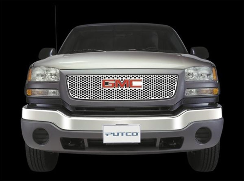 Putco 01-02 GMC Sierra HD w/ Logo CutOut Punch Stainless Steel Grilles Grilles Putco