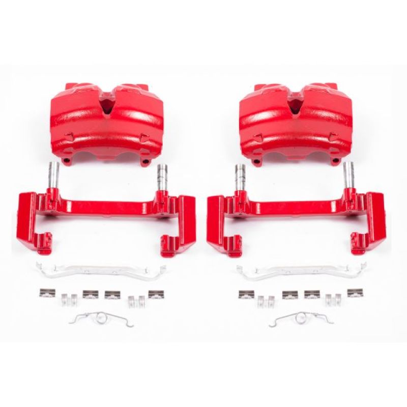 Power Stop 03-06 Ford Expedition Front Red Calipers w/Brackets - Pair Brake Calipers - Perf PowerStop