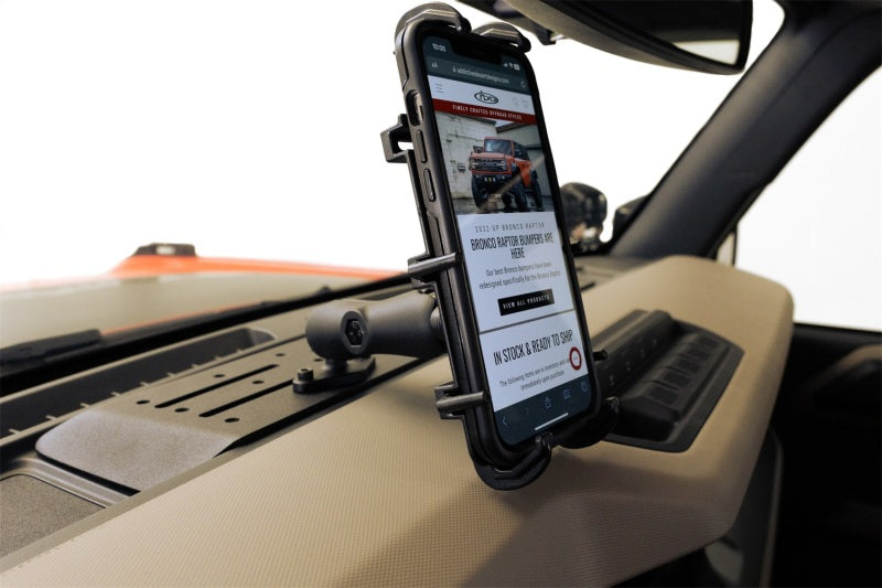 ADD 21-23 Ford Bronco & Bronco Raptor Digital Device Dash Mount Exterior Trim Addictive Desert Designs