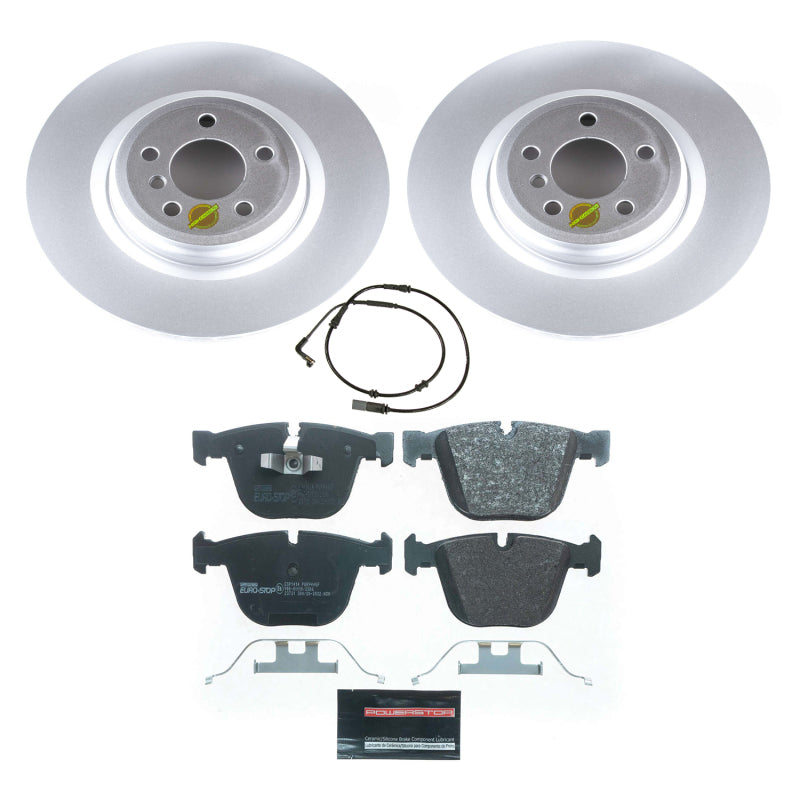 Power Stop 09-10 BMW 750Li Rear Euro-Stop Brake Kit Brake Kits - OE PowerStop