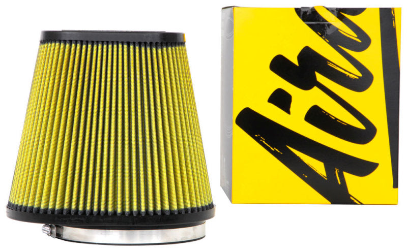 Airaid Universal Air Filter - Cone 6in F x 9x7-1/2in B x 6-3/8x3-7/8in T x 8in H - Synthaflow Air Filters - Universal Fit Airaid