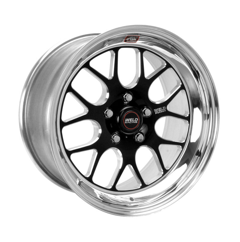 Weld S77 17x5 / 5x4.5 BP / 3.3in. BS Black Wheel (Medium Pad) - Non-Beadlock Wheels - Forged Weld