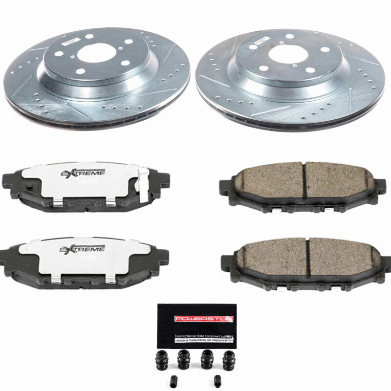 Power Stop 2024 Subaru Impreza Rear Z26 Street Brake Kit Brake Kits - Performance D&S PowerStop