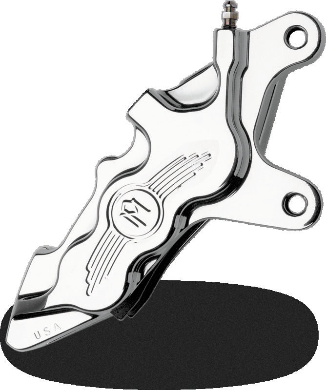 Performance Machine Caliper 112x6B Left - For 11.5in Disc - Chrome Brake Calipers - Perf Performance Machine
