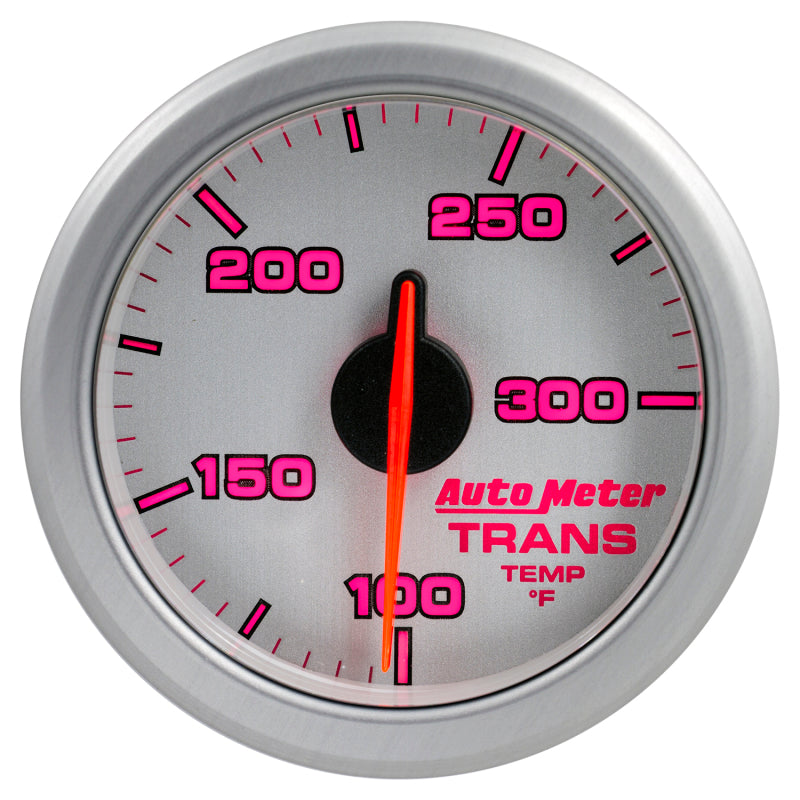 Autometer Airdrive 2-1/6in Trans Temperature Gauge 100-300 Degrees F - Silver Gauges AutoMeter