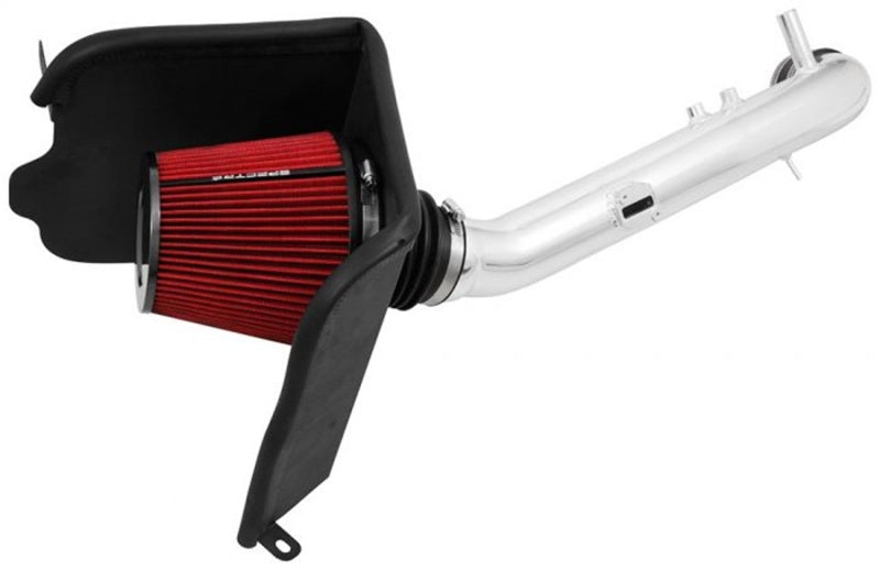 Spectre 12-16 Toyota Tacoma 2.7L F/I Air Intake Kit - Polished w/Red Filter Cold Air Intakes Spectre