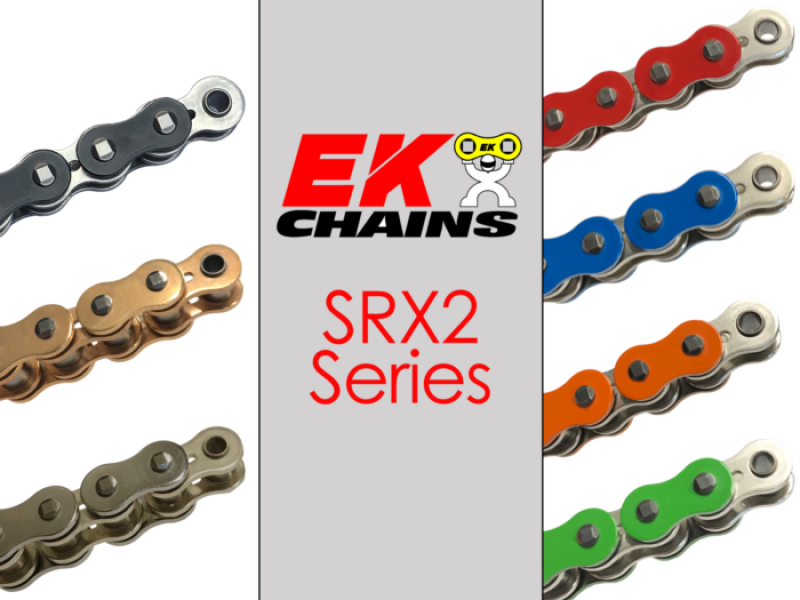 Vortex Racing EK 520 SRX2 Clip Master Link Semi Press- Black Chains Vortex Racing