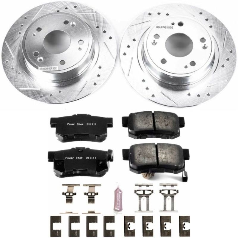 Power Stop 16-18 Acura ILX Rear Z23 Evolution Sport Brake Kit Brake Kits - Performance D&S PowerStop