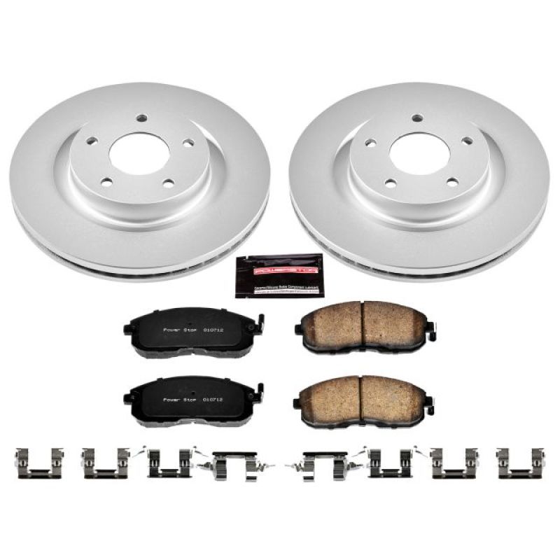 Power Stop 07-13 Nissan Altima Front Z17 Evolution Geomet Coated Brake Kit Brake Kits - Performance Blank PowerStop