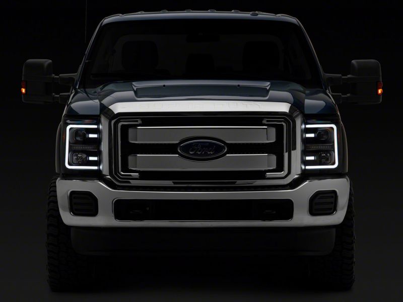 Raxiom 11-16 Ford F-250 Super Duty LED Projector Headlights - Black Housing (Clear Lens) Headlights Raxiom