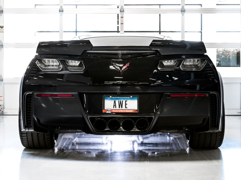 AWE Tuning 14-19 Chevy Corvette C7 Z06/ZR1 Touring Edition Axle-Back Exhaust w/Black Tips Axle Back AWE Tuning