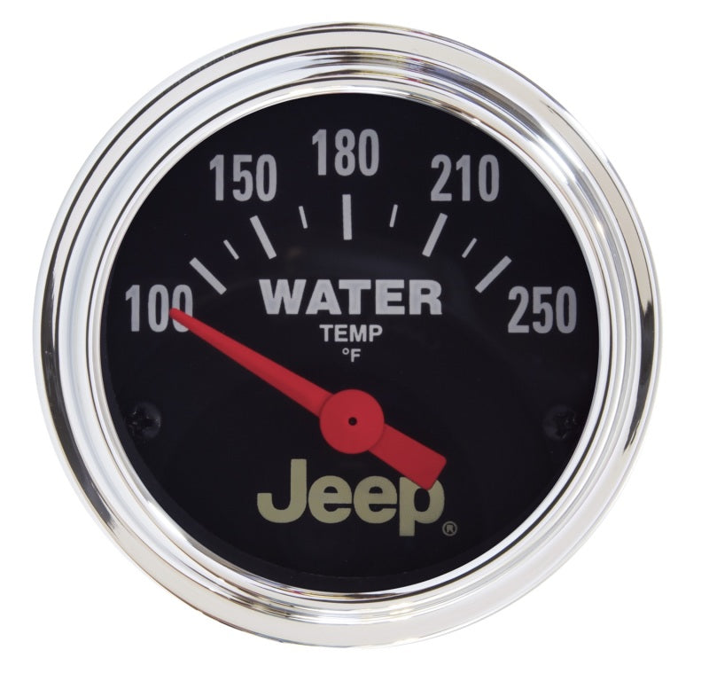 Autometer Jeep 52mm 100-250 Deg F Short Sweep Electronic Water Temperature Gauge Gauges AutoMeter