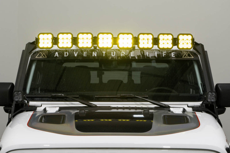 Diode Dynamics Jeep JL SS5 Pro CrossLink Windshield - Yellow Combo Lightbar Kit Light Bars & Cubes Diode Dynamics