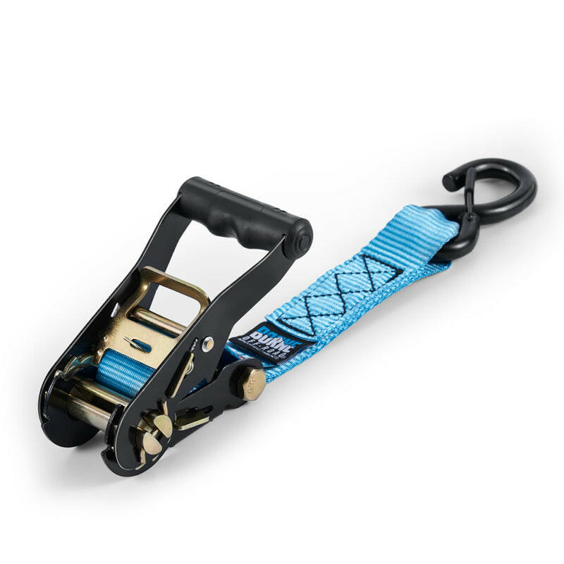 Borne Off-Road Heavy-Duty Ratchet Tie-Down Kit (2-Pack) - Blue Cargo Tie-Downs Borne Off-Road