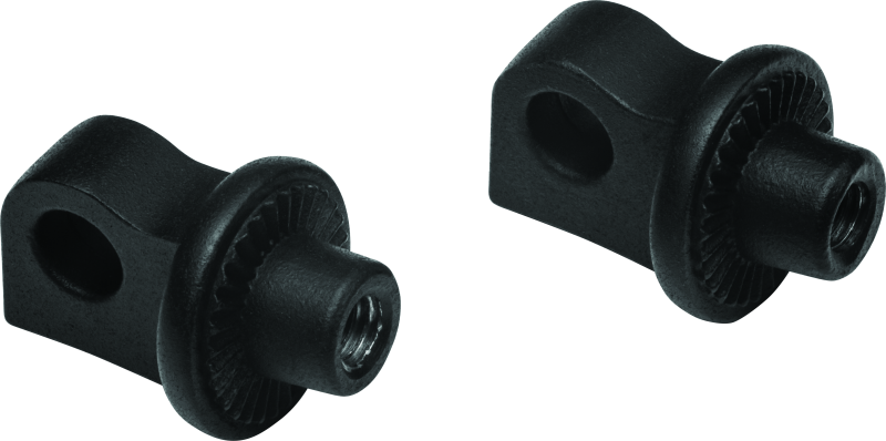Kuryakyn Splined Peg Adaptors Satin Black Footpegs Kuryakyn