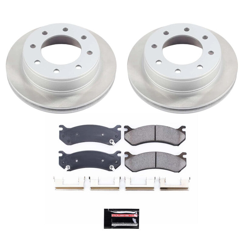 Power Stop 03-09 Hummer H2 Rear Semi-Coated Rotor Kit Brake Kits - Performance Blank PowerStop