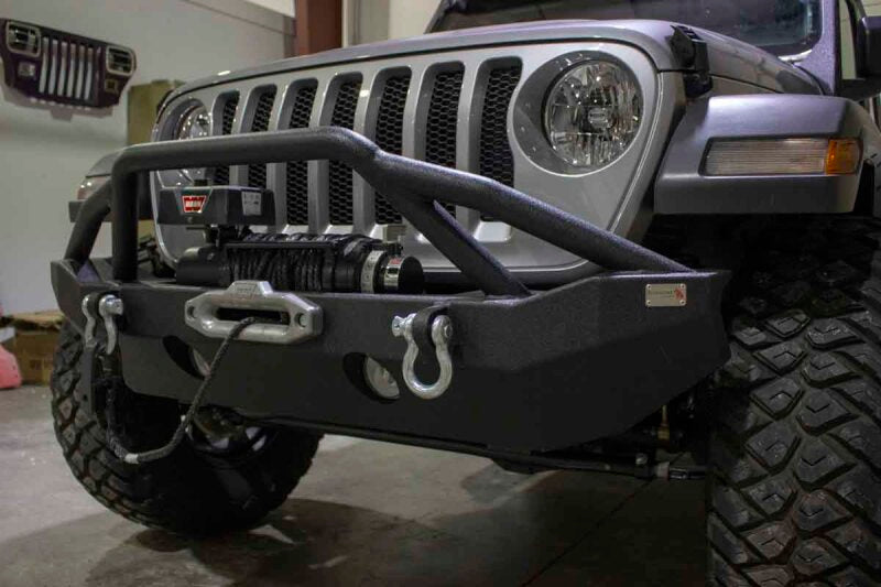 Fishbone Offroad 2018+ Jeep Wrangler JL Mid-Width Winch Front Bumper Bumpers - Steel Fishbone Offroad