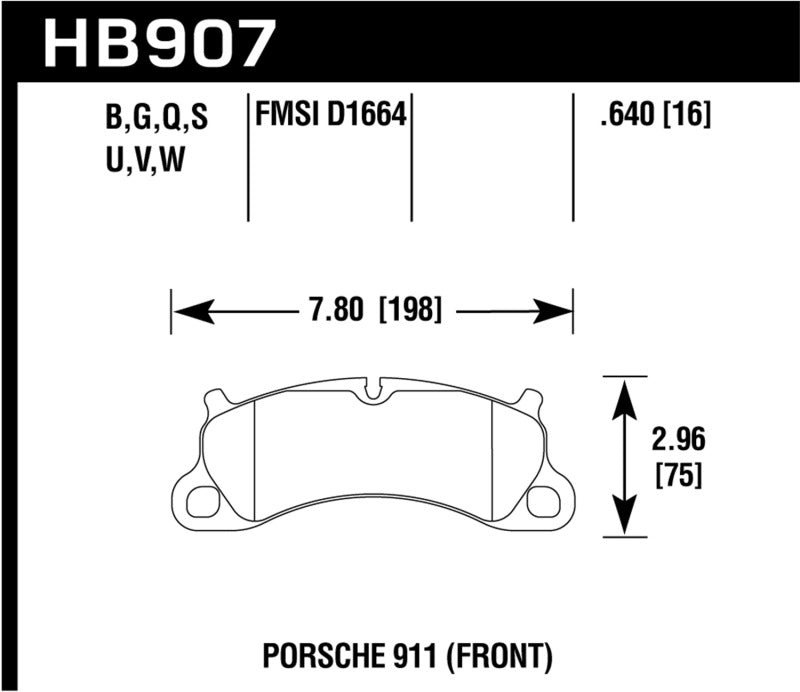 Hawk 12-16 Porsche 911 Carrera S DTC-60 Front Brake Pads Brake Pads - Racing Hawk Performance