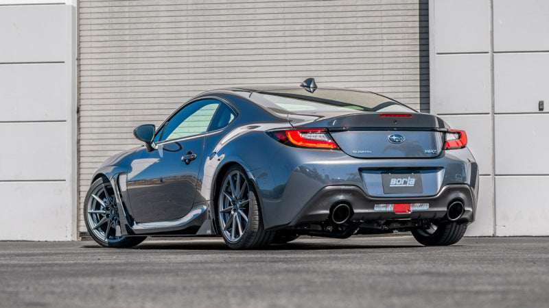 Borla 22-23 Subaru BRZ/Toyota GR86 2.4L RWD AT/MT S-Type Catback Exhaust - Black Chrome Tips Catback Borla