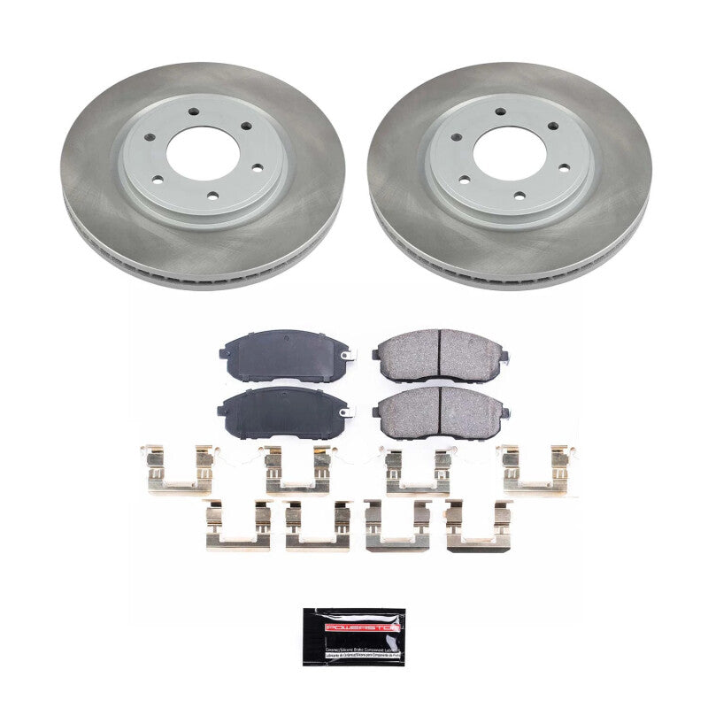 Power Stop 07-13 Nissan Altima Front Semi-Coated Rotor Kit Brake Kits - Performance Blank PowerStop