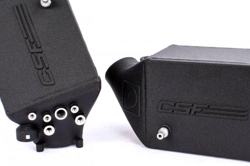 CSF 12-16 BMW M5 (F10) / 12-18 BMW M6 (F06/F12/F13) Twin Charge-Air-Cooler Set - Crinkle Black Intercoolers CSF