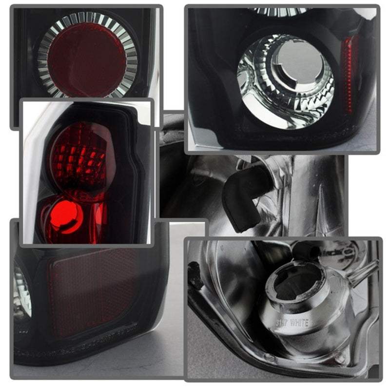 Spyder Ford F150 87-96/Ford Bronco 88-96 Euro Style Tail Lights Black Smoke ALT-YD-FF15089-BSM Tail Lights SPYDER