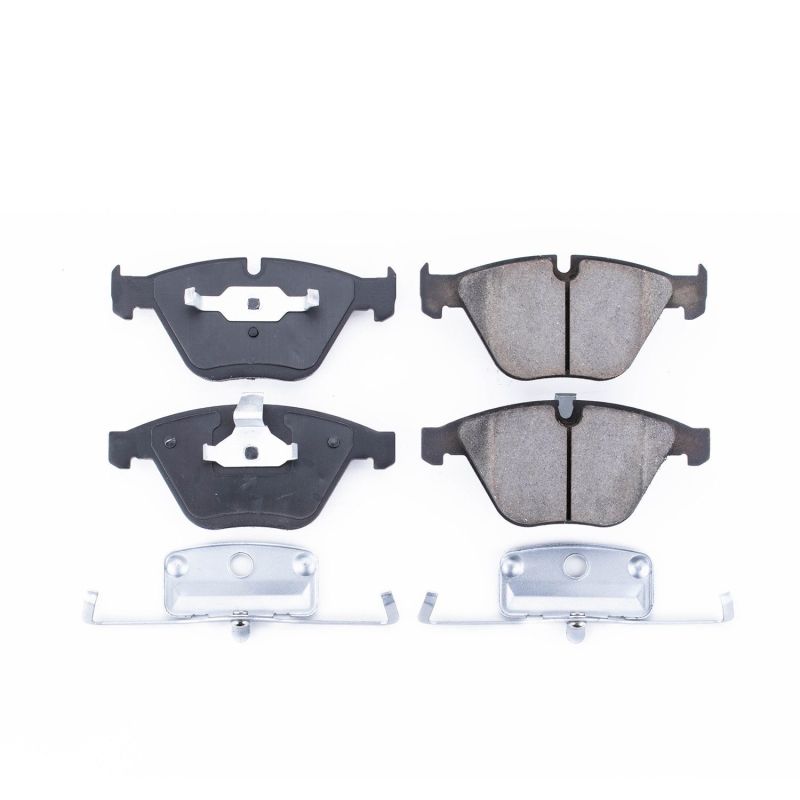 Power Stop 2011 BMW 1 Series M Front Z17 Evolution Ceramic Brake Pads w/Hardware Brake Pads - OE PowerStop