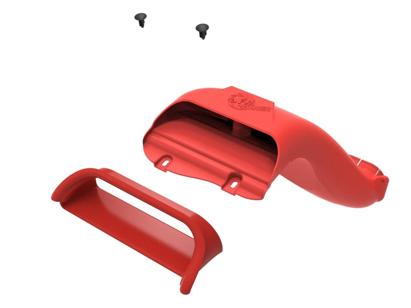 aFe Rapid Induction Dynamic Air Scoop 2021+ Ford F-150V6/V8 - Red Air Intake Components aFe