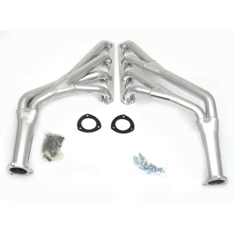 JBA 65-70 Ford Mustang 260-302 SBF 1-1/2in-1-3/4in Primary Silver Ctd Tri Y Header Headers & Manifolds JBA