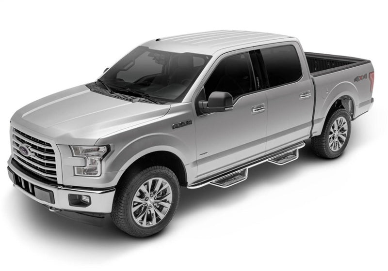 N-Fab Podium SS 15-17 Ford F-150 SuperCrew - Polished Stainless - 3in Side Steps N-Fab