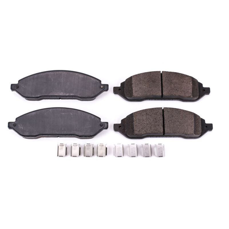 Power Stop 04-07 Ford Freestar Front Z17 Evolution Ceramic Brake Pads w/Hardware Brake Pads - OE PowerStop