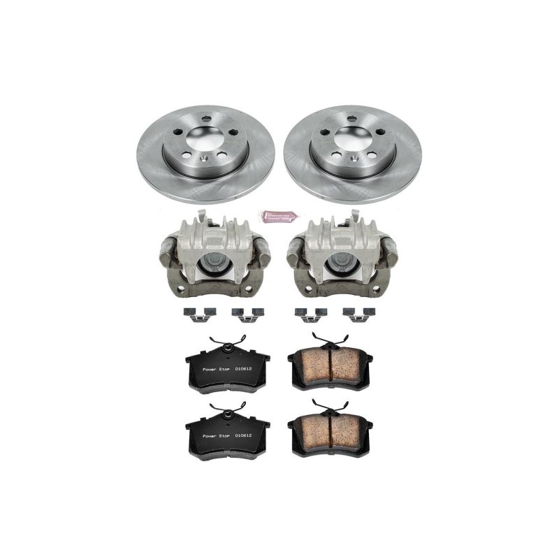 Power Stop 00-06 Audi TT Quattro Rear Autospecialty Brake Kit w/Calipers Brake Kits - OE PowerStop