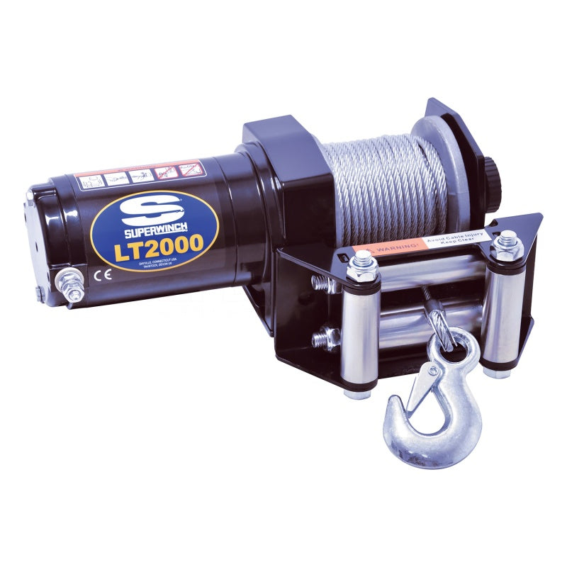 Superwinch 2000 LBS 12V DC 5/32in x 49ft Steel Rope LT2000 Winch Winches Superwinch