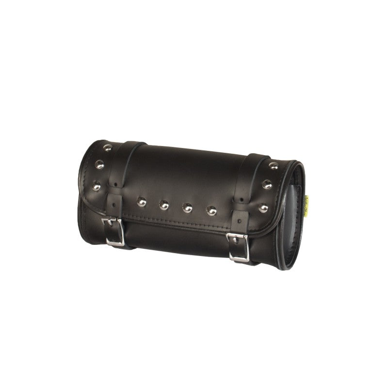 Willie & Max Universal Studded Leather Tool Bag (11 in L x 5.5 in W x 4 in H) - Black Bags - Bike Bags Willie & Max