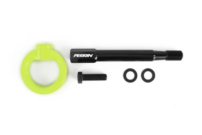 PERRIN 22-25 Toyota GR86 Tow Hook Kit (Front) - Neon Yellow Tow Hooks Perrin Performance