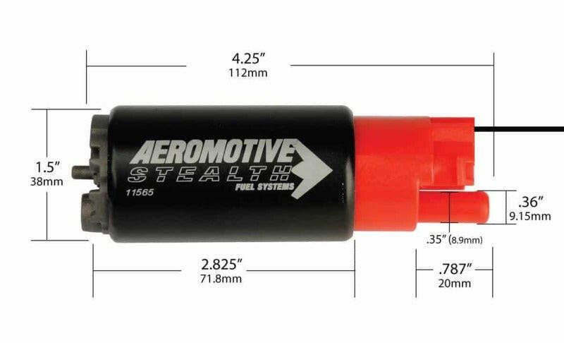 Aeromotive 325 Series Stealth In-Tank Fuel Pump - E85 Compatible - Compact 38mm Body Fuel Pumps Aeromotive