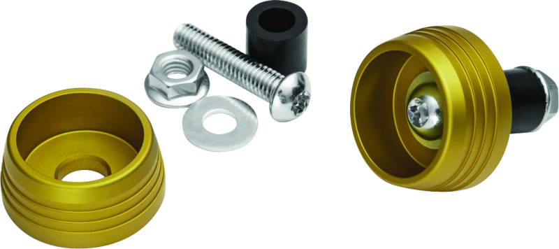 Kuryakyn Lodestar Axle Sliders Gold Hardware - Singles Kuryakyn