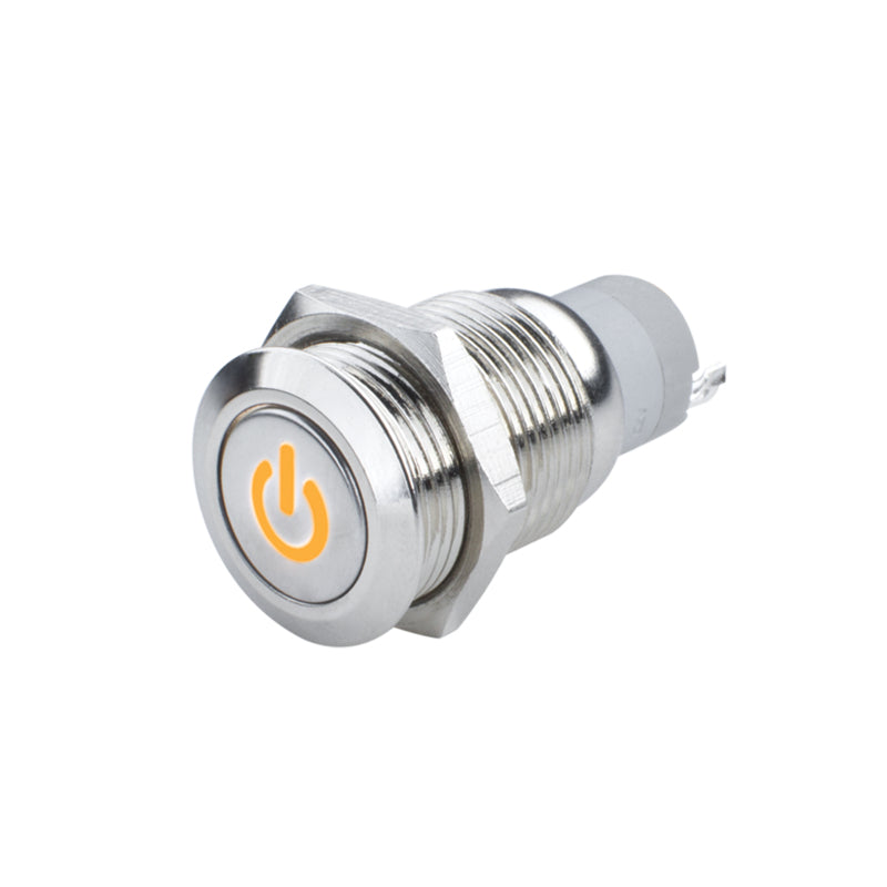 Oracle Pre-Wired Power Symbol On/Off Flush Mount LED Switch - Amber Light Accessories and Wiring ORACLE Lighting