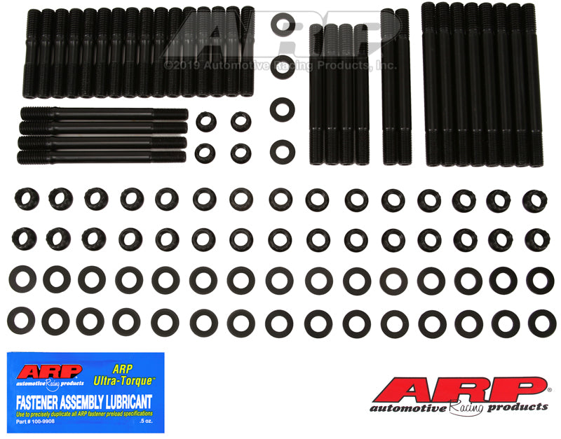ARP SB Chevy 16A, Rodeck alum blck, 12pt u/c studs head stud kit Head Stud & Bolt Kits ARP