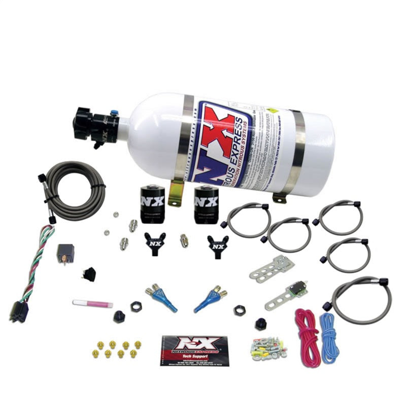 Nitrous Express Ford EFI Dual Nozzle Nitrous Kit (100-300HP) w/10lb Bottle Nitrous Systems Nitrous Express