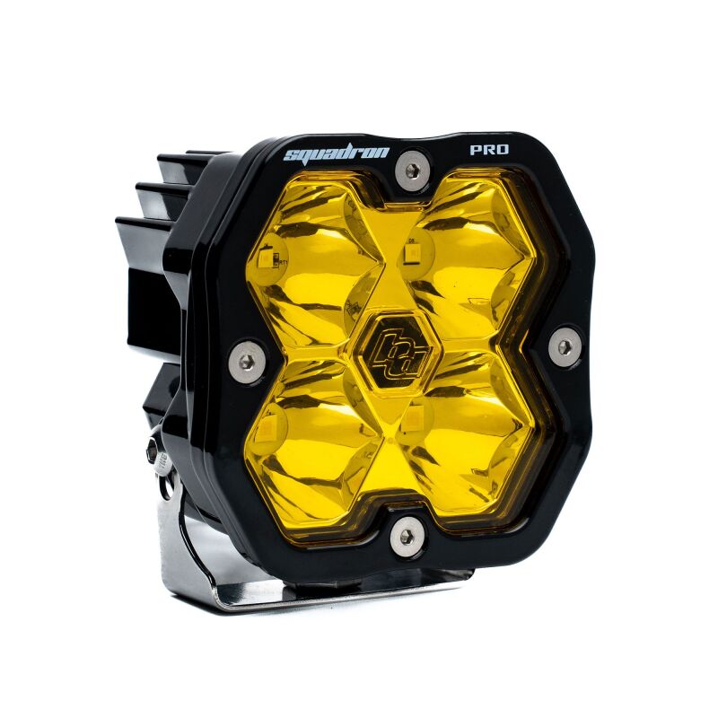 Baja Designs Squadron 2.0 Pro LED Spot (Single Light) - Baja Amber Light Bars & Cubes Baja Designs