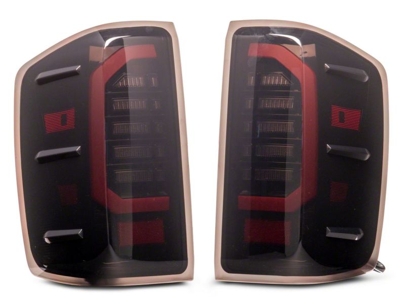 Raxiom 14-18 Chevrolet Silverado 1500 Axial Series LED Tail Lights- Blk Housing (Smoked Lens) Tail Lights Raxiom